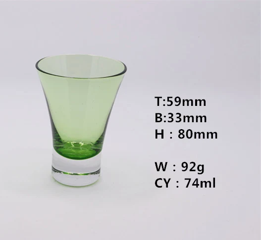 Hot Sale Reliable Quality  3 OZ Custom Thick bottom Color Sprayed Shot Glass