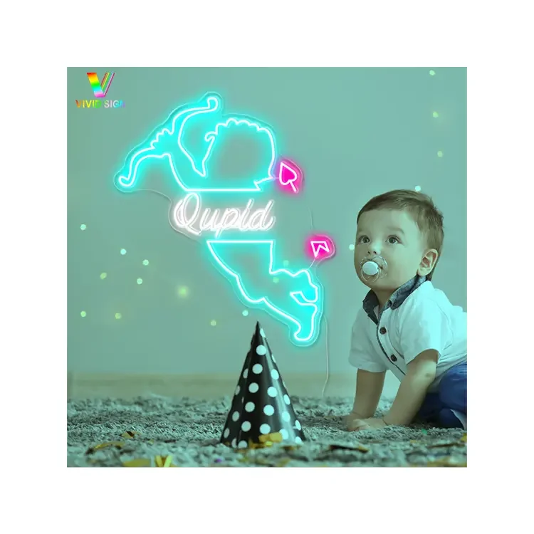 Manufacturer Fast delivery home decoration neon sign flex rgb light led neon sign custom angle baby neon sign