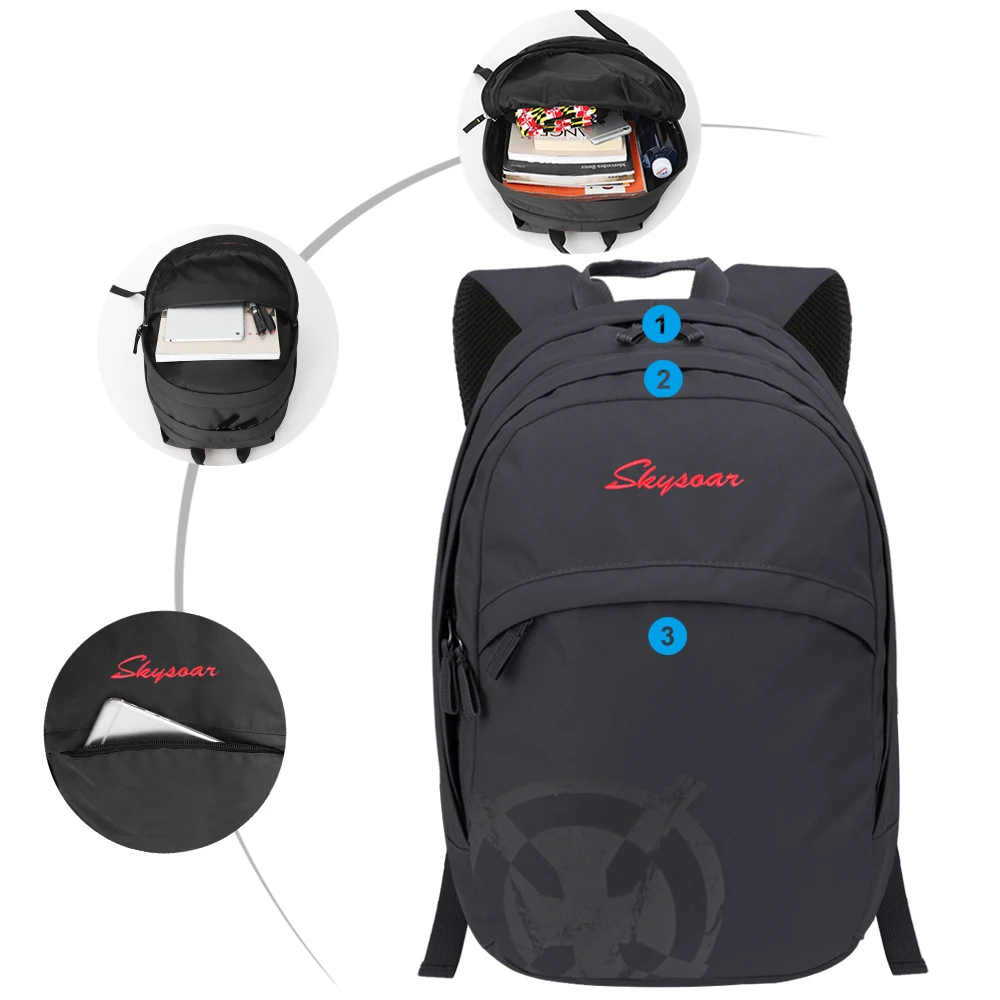 Custom Logo Lightweight Cheap Fashion Black Magic Girls Boys Unisex Casual Travel High School Book Bags Collage Backpack