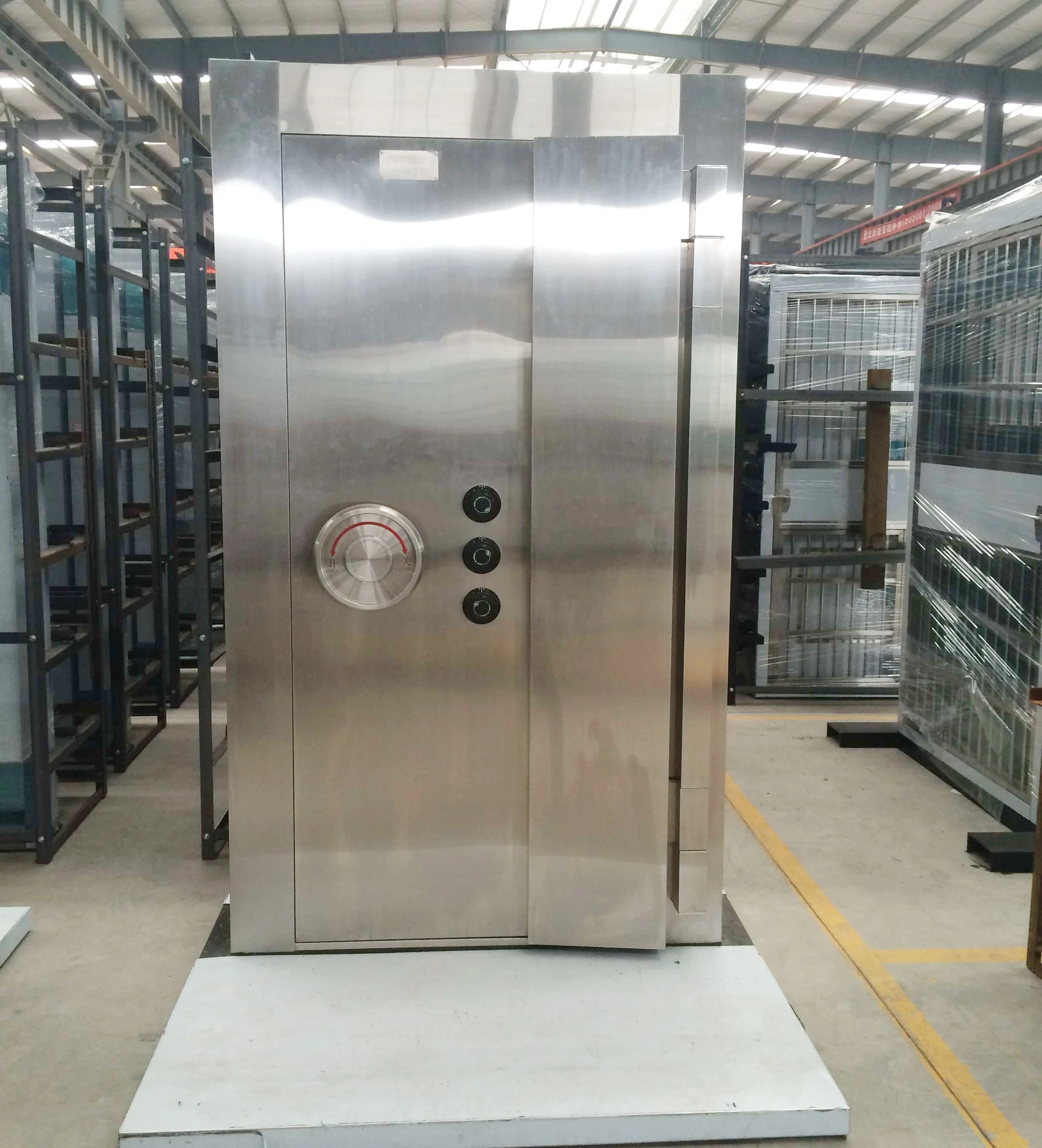 Anti-burglary explosion-proof stainless steel vault door strong room door for Bank and private vault with time lock