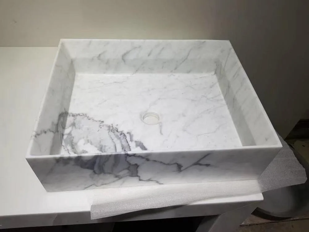 BOTON STONE Wholesale Design Chess Round Shape Natural Stone Wash Basin Handwash Basin