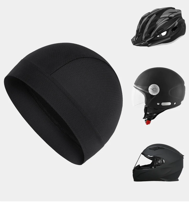 Motorcycle Balaclava Cycling Cap Sports Cycling Running Skull Hat Sun Protection Windproof Cycling Cap Accept Custom Logo