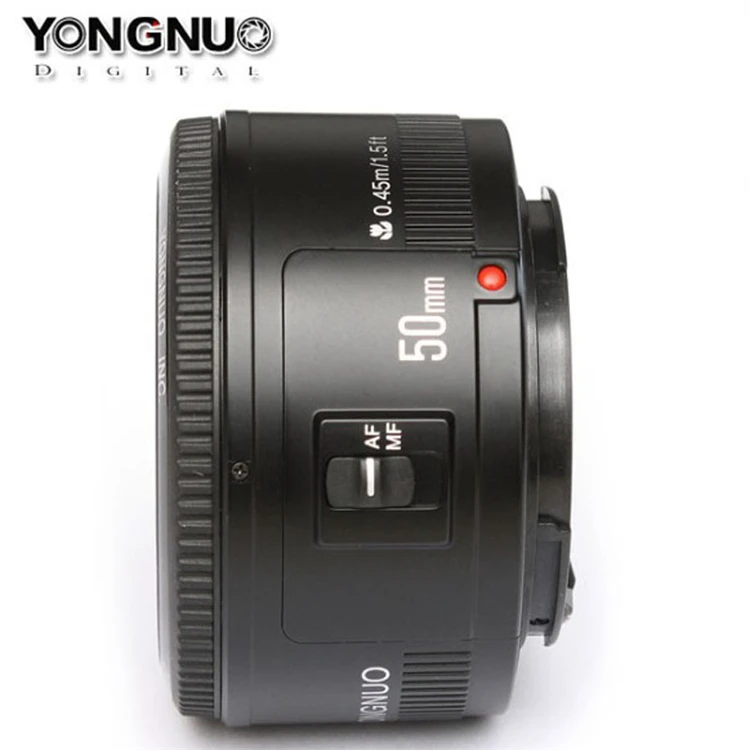 Топ продаж, объектив YONGNUO 50 мм, объектив yn50 мм F1.8, объектив камеры EF 50 мм для объективов с диафрагмой CanON для DSLR 700D 750D 800D 5D Mark II IV