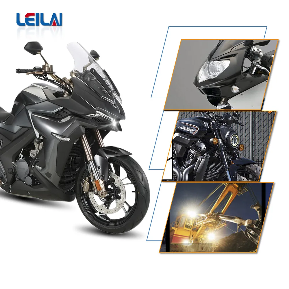 L6T 60W Motorcycle Headlight Super bright White 12000LM LED Motorcycle Spotlight Waterproof