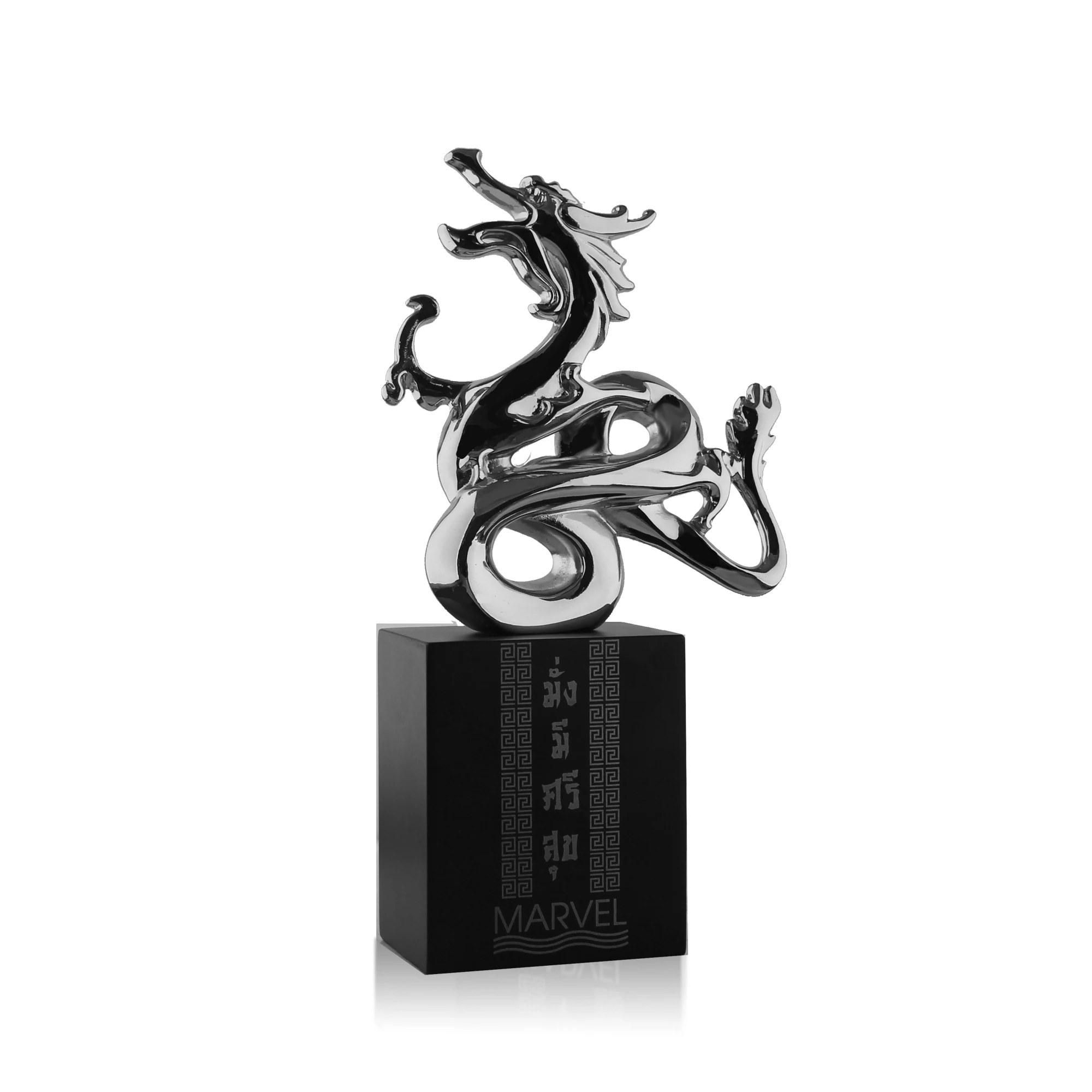 Высококачественная китайская статуя оловянного дракона индивидуальный художественный трофей металлические скульптуры