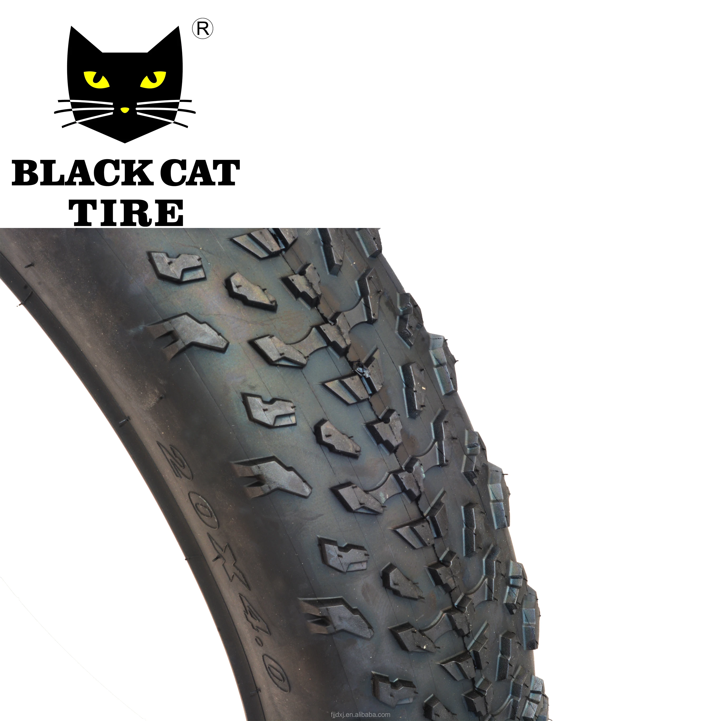Wholesales black cat fat bicycle tire 20x4.0  best quality rubber bike tire