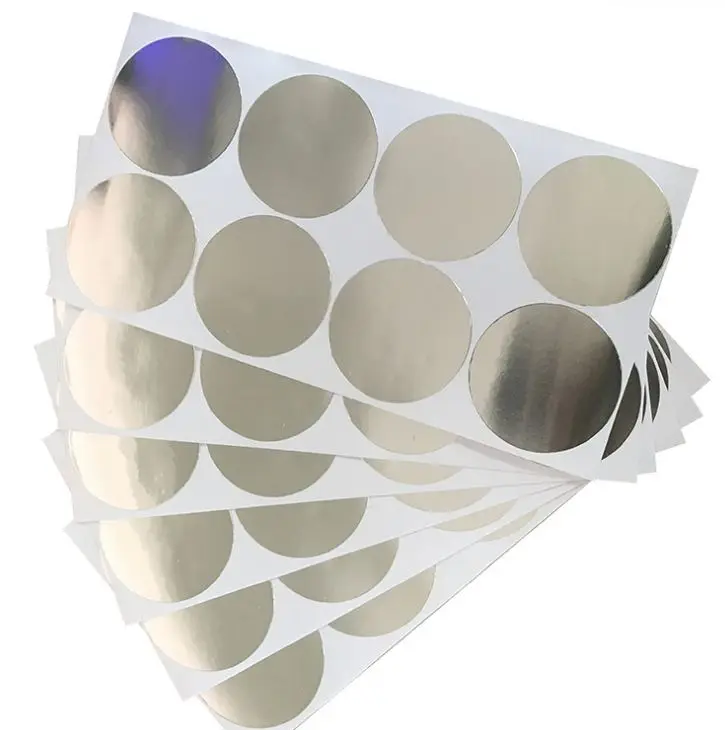 Manufacturers customize various sizes of self-adhesive aluminum foil sealing glass cosmetic sealing film sealing aluminum foil