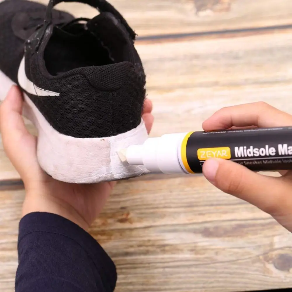 Ручка для кроссовок, маркер средней подошвы премиум-класса, средний маркер-очиститель средней подошвы-получите усиление желтения, средней белой подошвы