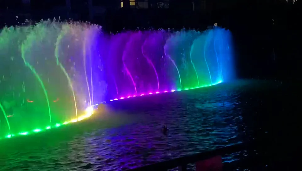 Professional Customized Musical Dancing Water Fountain Outdoor Music Fountain with 3D Model Design Metal Material