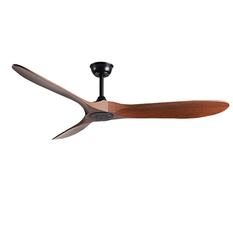 Factory Direct  60 Inch Wood Blades DC Motor Big Air Volume No Noise Ceiling Fan for home hotel restaurant