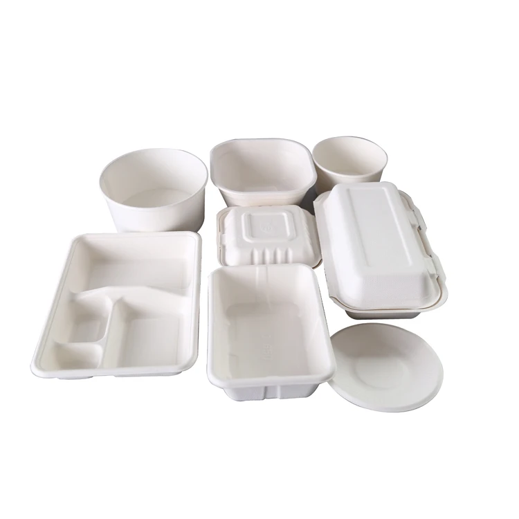 Hot sale biodegradable disposable sugarcane  bagasse tableware