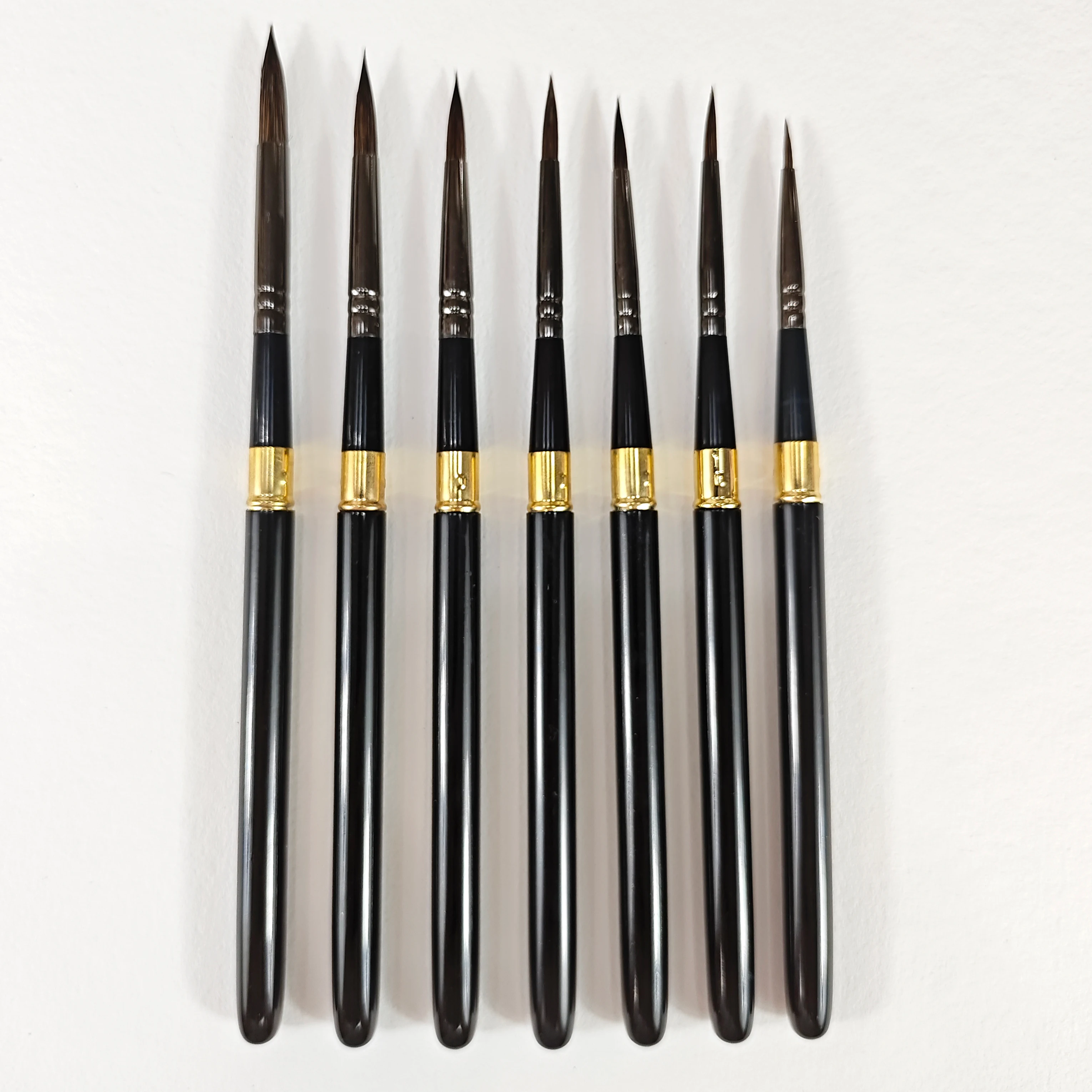 OEM Customized gray squirrel Artist Paint Brush with Detachable Aluminum Handle for professional  Watercolor painting