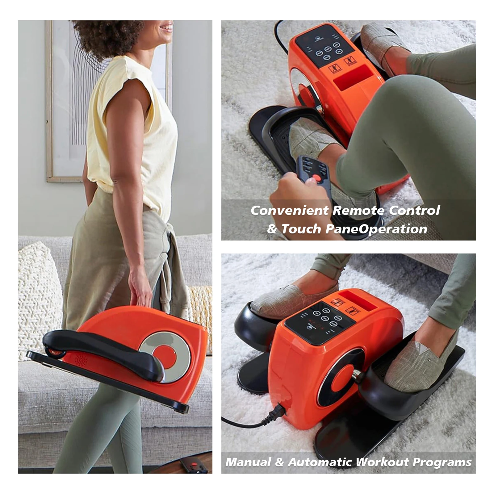 New Model Portable Electric Detox Foot Calf Spa Massager Machine Vibration Elliptical Trainer for Blood Circulation