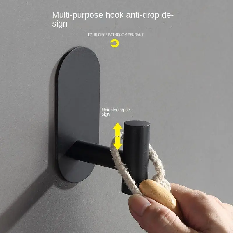 Chinese Buy Aluminum Modern Hardware Set Bathroom Soap Fitting Stainless Steel Hotel Black Essential Luxury Bath Accessory