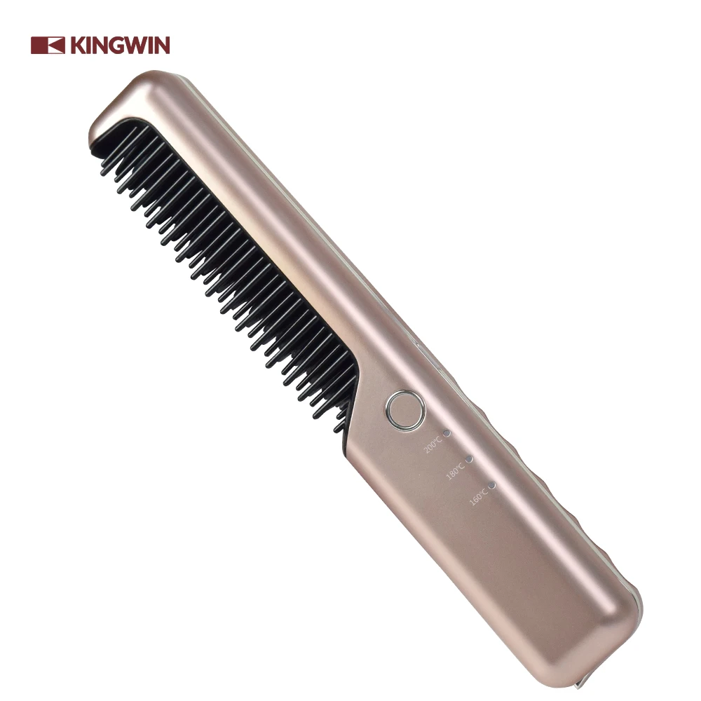 Beard brush and comb Cordless straightening