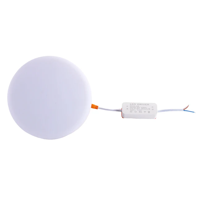 Three Color In One Isolated Driver 9w 12w 18w 24w Two Year Warranty Round Frameless Surface Mounted Led Light Panel