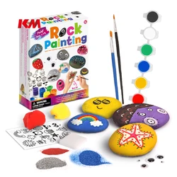 Popular Hot Sell Rock Painting Drawing Toys Diy Clay Kit Arts Crafts Birthday Gifts