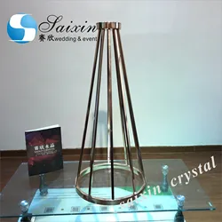 ZT-417G New taper circular  flower stand centerpiece wedding  table stands for events