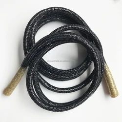 125 см длиной, модные блестящие пятнистые металлические шнурки на заказ для толстовок