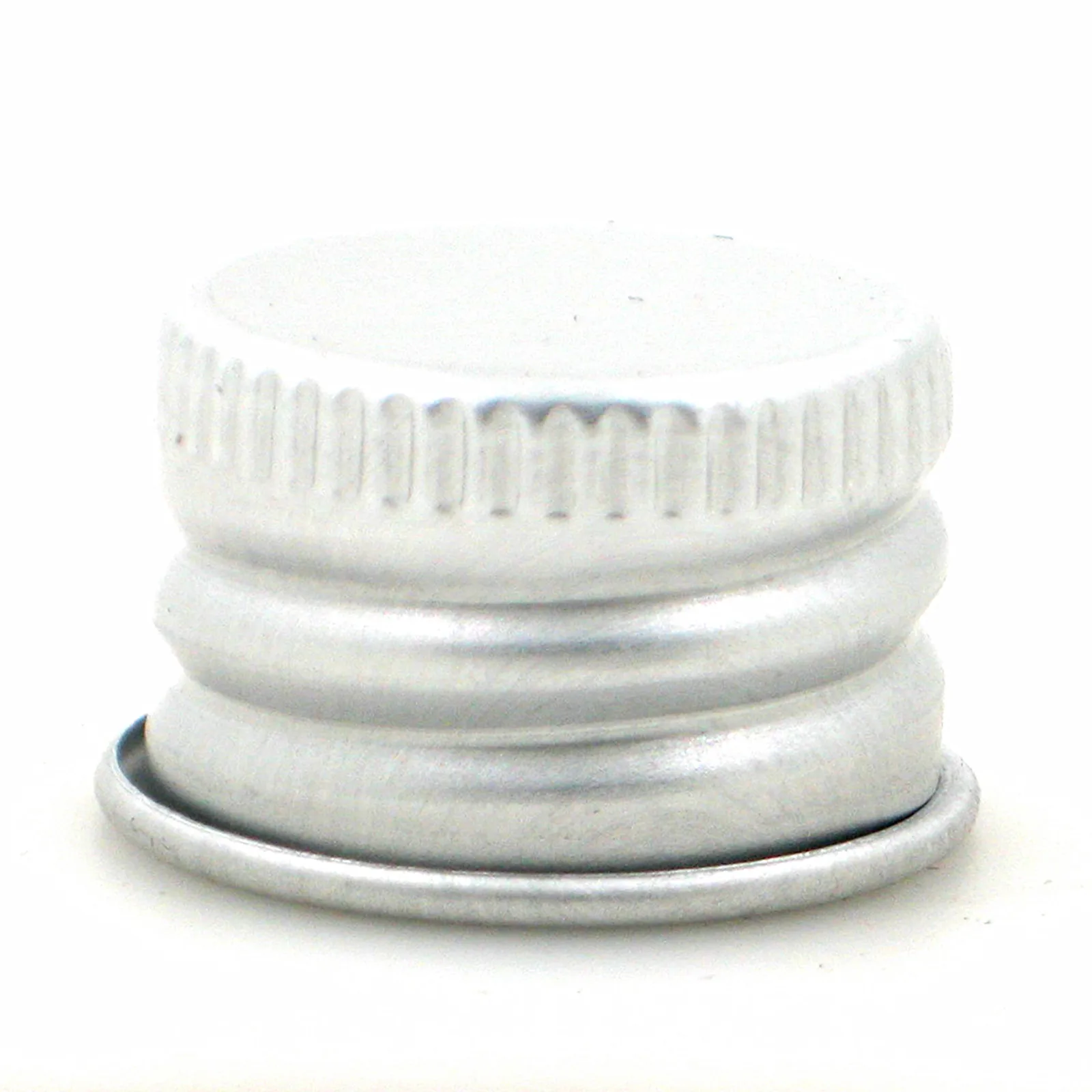 18-410 20-410 24-410 28-410  silver/go;d/black  screw top aluminum cap with foam liner 10pc/pack