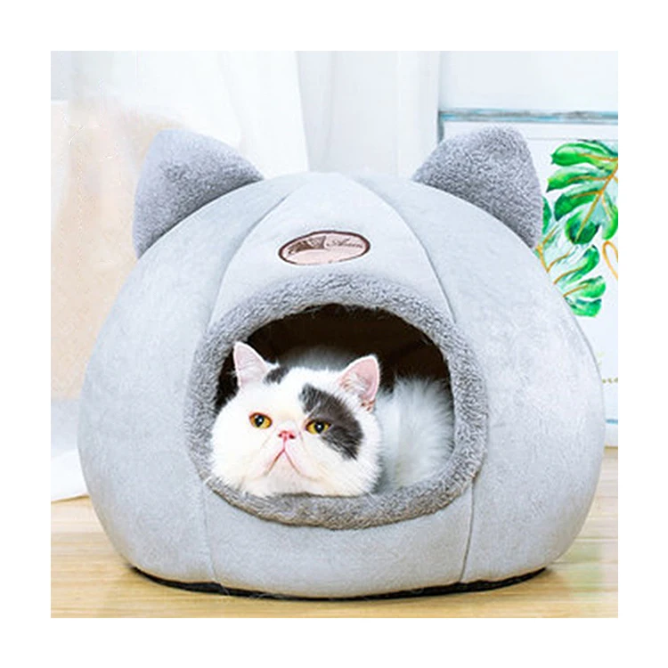 New Deep Sleep Comfort In Winter Cat Bed Little Mat Basket For Cats House Products Pets Tent Cozy  Indoor Cave Beds