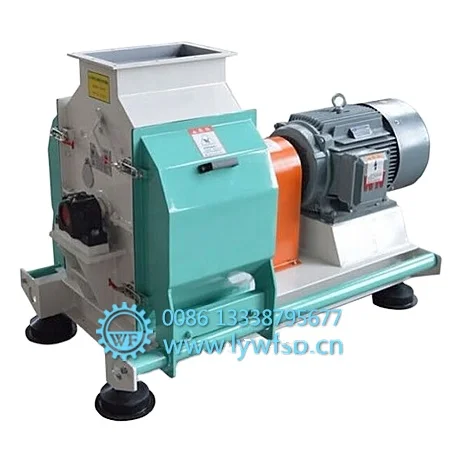 Vertical maize corn rice husk animal feed processing hammer grinding mill