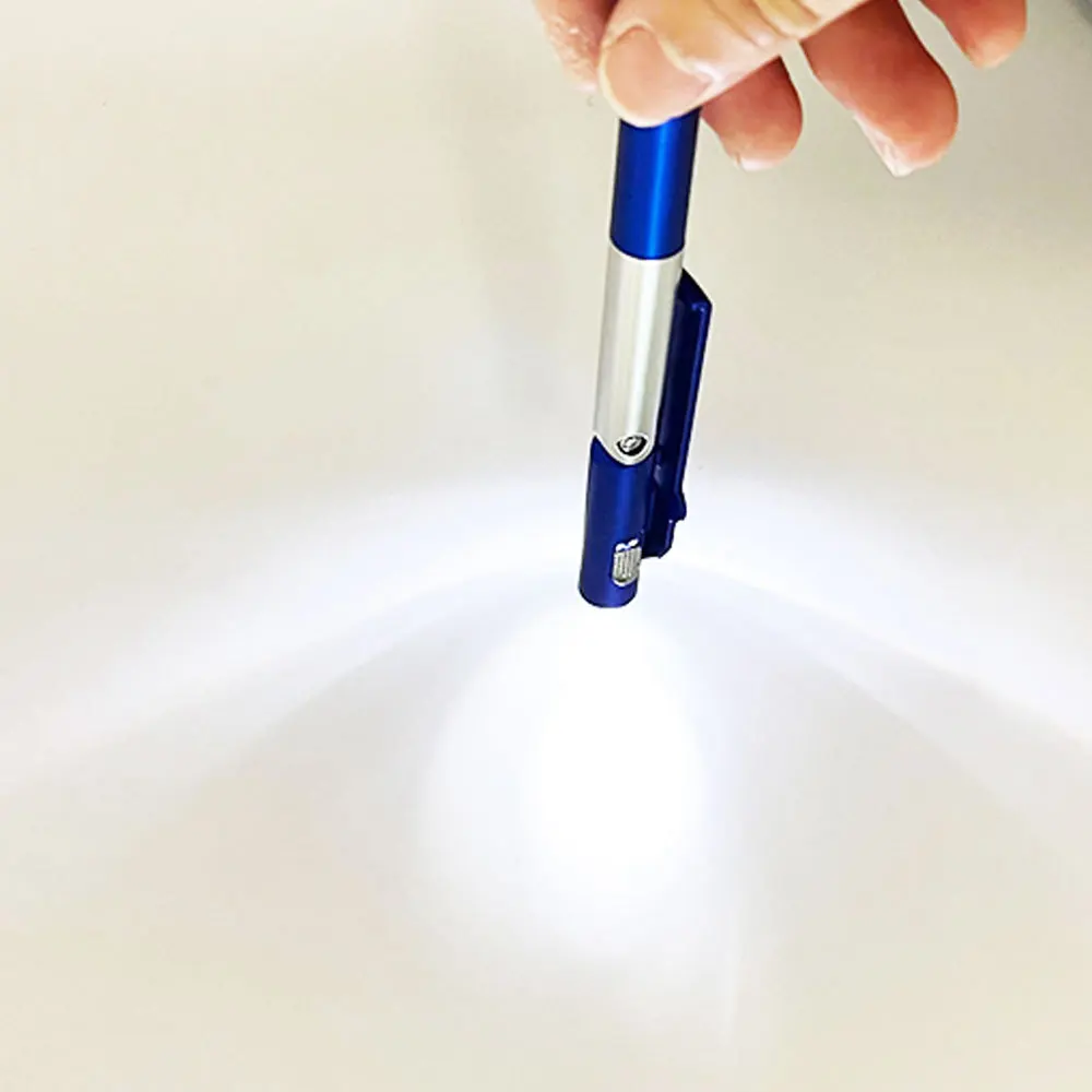 Sale Universal Stylus Pen with LED For Tablet Cellphone 4-in-1 Folding Ballpoint Pen Screen custom Stylus Pen