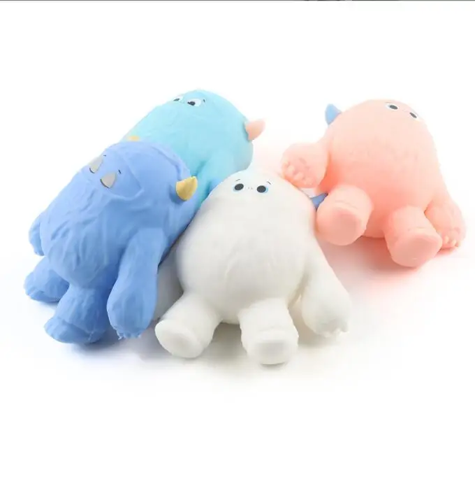 Snow Monster Soft TPR toy Squeeze Relief Toy Other Animal Toy Monster Stress Relief Ball for Kids