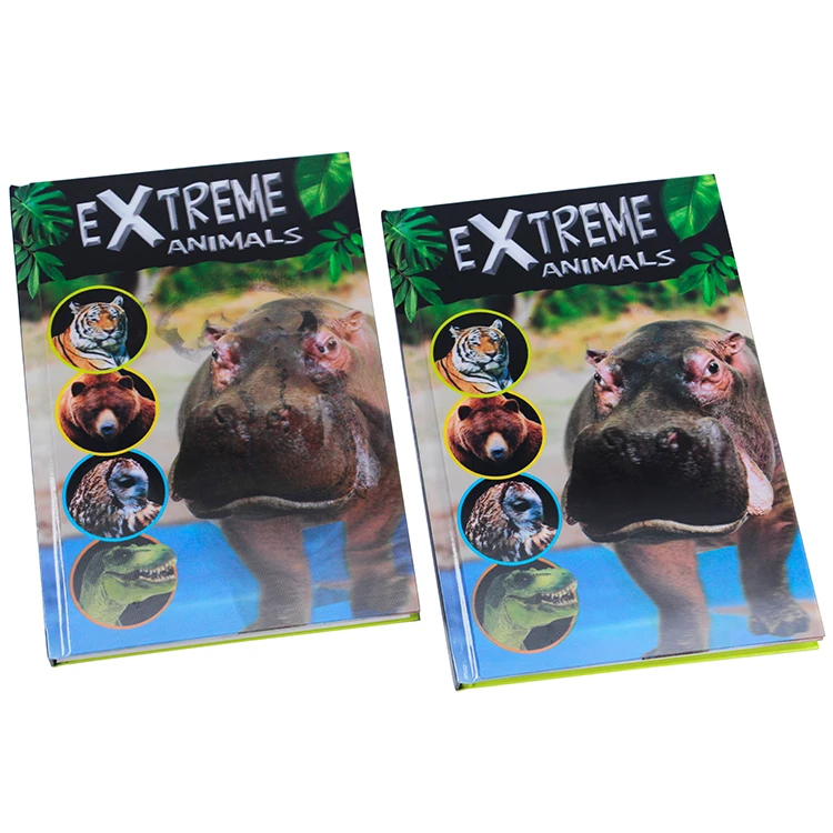New Design Colorful Hardcover Children Educational Book Customized with Lenticular Sticker Affixed on Front Cover