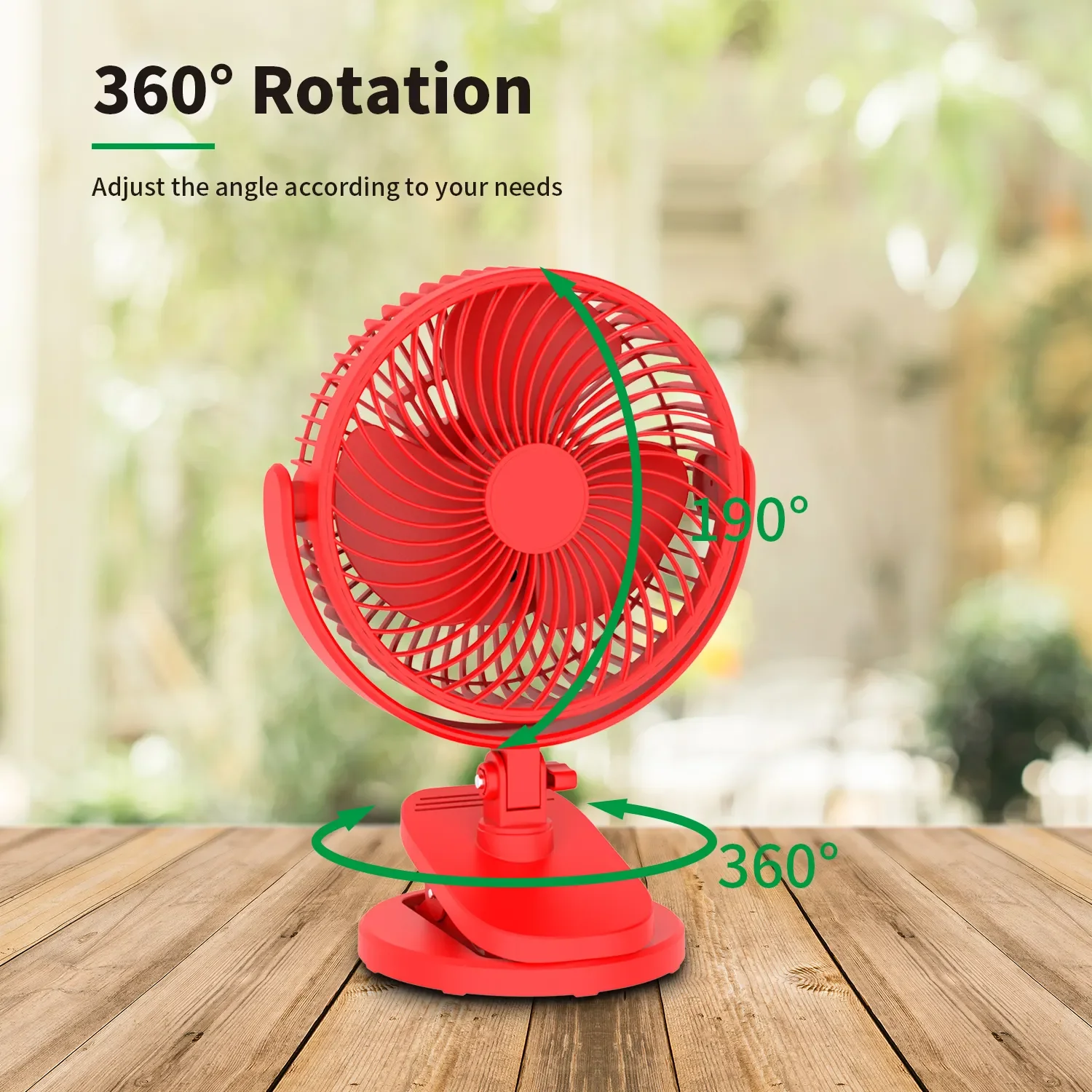 OEM 2 Fan speed Switch Battery Rechargeable USB desk clip mini handheld Portable Fan electric for home office
