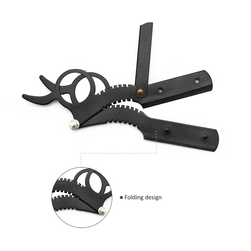 Colorful Stainless Steel Mini Razor Holder Professional Barber Finger Razor Holder