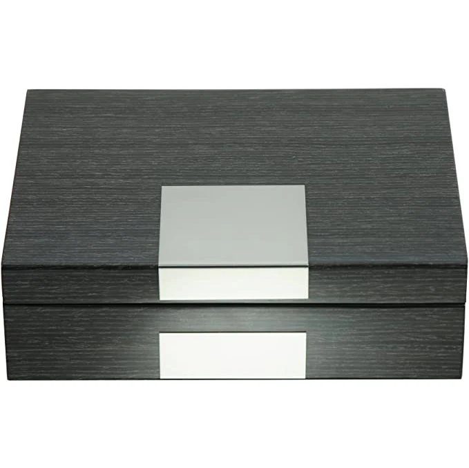 Luxury Fashion Multi-function Display Watch Jewelry Storage Case Black Glossy Wooden Watch Box Package Box