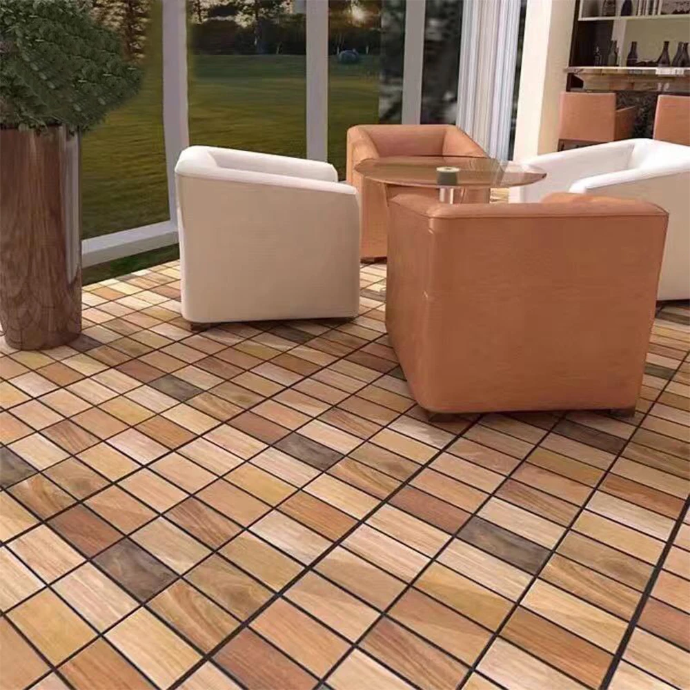 outdoor well facad flaxcible handmade clay wooden bricks pattern terracotta floor tiles brick