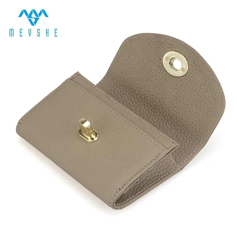 Factory Custom Luxury Business Credit Card Holder New Designer Genuine Leather RFID Feature Embroidered Logo Name Card for Men