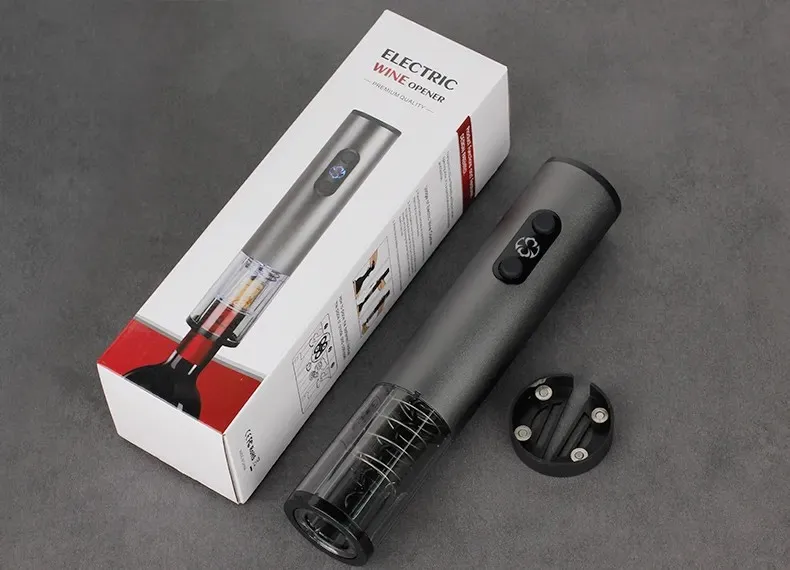 Most Innovative Product 2024 Battery Recharging Automatic Wine Opener Electronic Kitchen Gadget for Christmas Gift