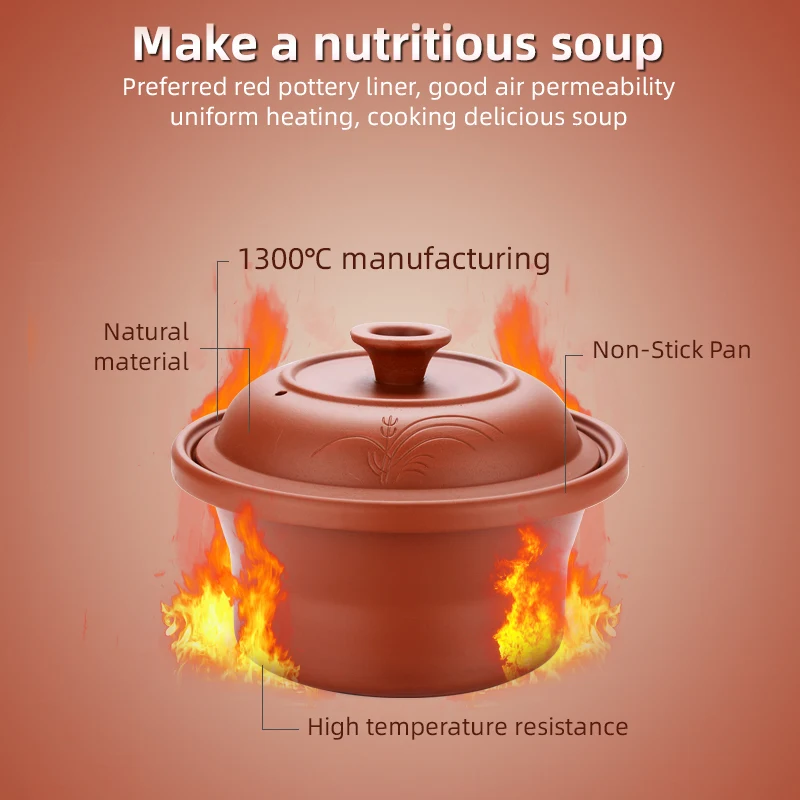 Slow Cookers And Sous Vide Multi-Specification Function  Slow Cooker Electric Ceramic Crock Pot Household