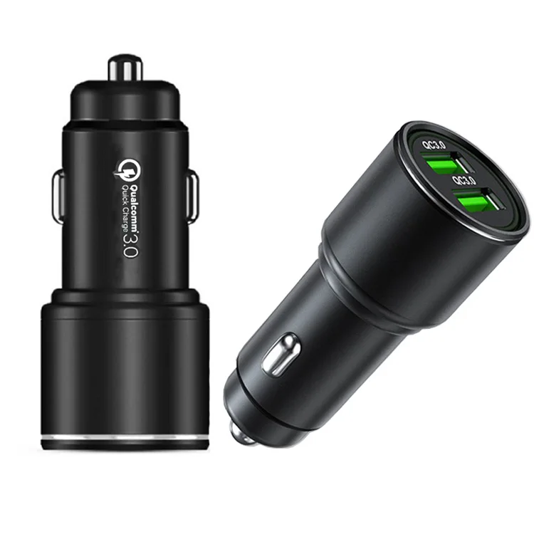 New Phone Charger Quick Charging USB Cigarette Lighter 36W Super Fast Power Adapter qc 3.0 Multifunctional USB Car Charger