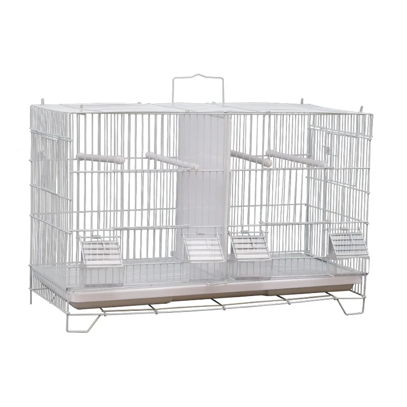 High Quality Parrot Bird Breeding Cage Steel Pet Breeding Bird Parrot Pigeon Cage with Two Space