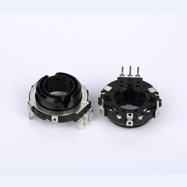 16mm plastic shaft  with busing with thread horizontal 12 or 24 pulses rotary encoder without press switch