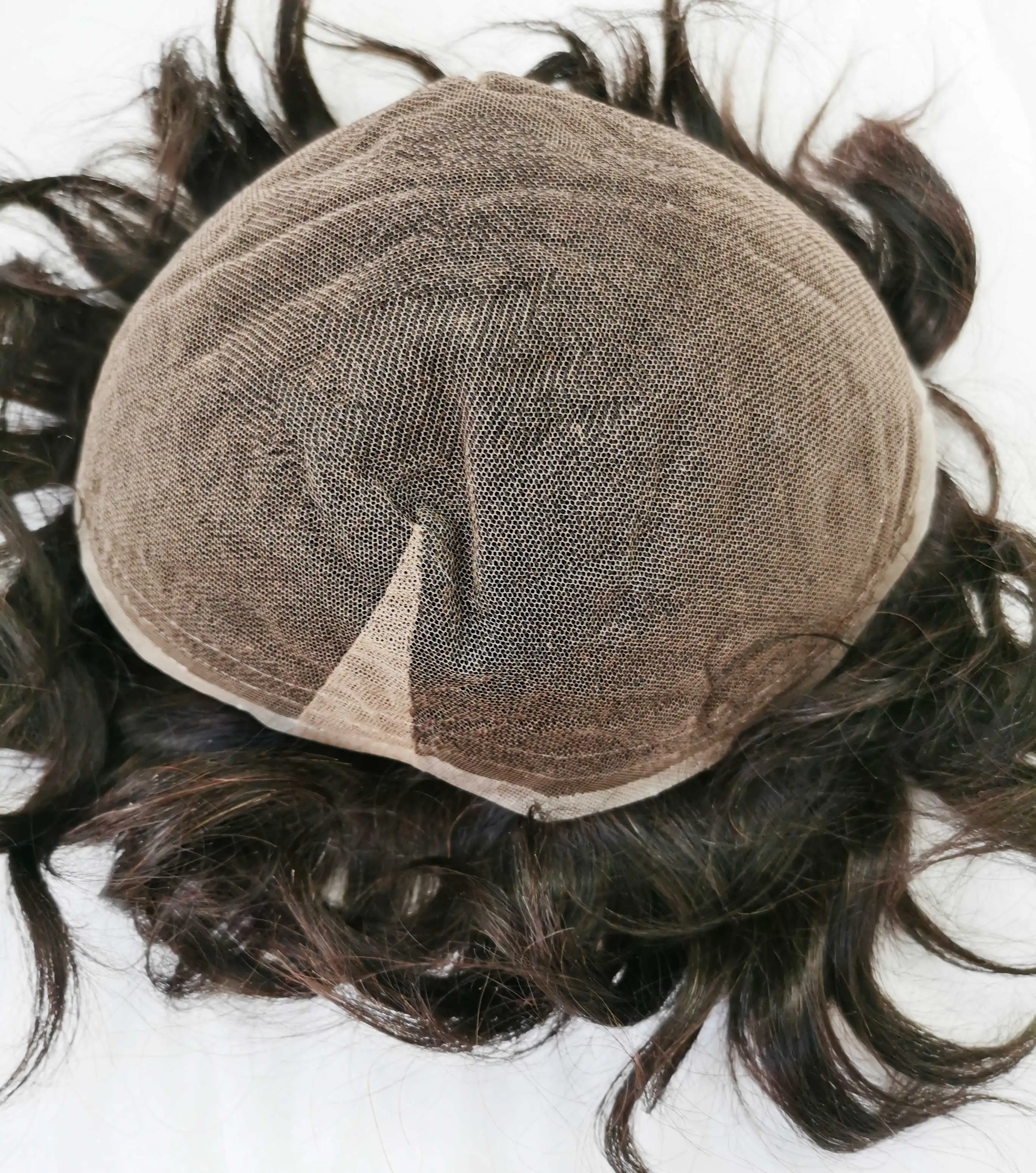 Новое поступление, мужской парик из человеческих волос, из тонкого материала, в наличии, парик из человеческих волос с высокой четкостью, парик для мужчин