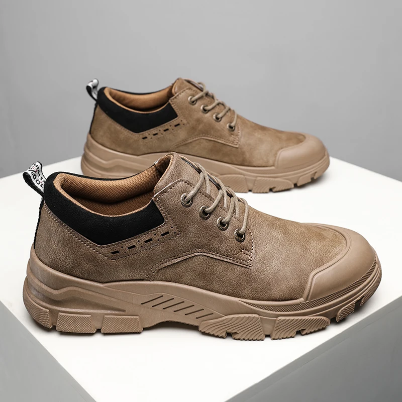 2021 New Listing High-top Leather Tooling Small Leather Shoes Trend Casual Martin Boots