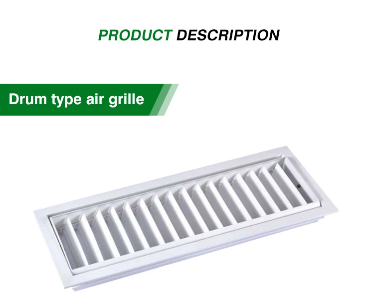 Aluminum alloy plastic round commercial air grille linear slot diffuser
