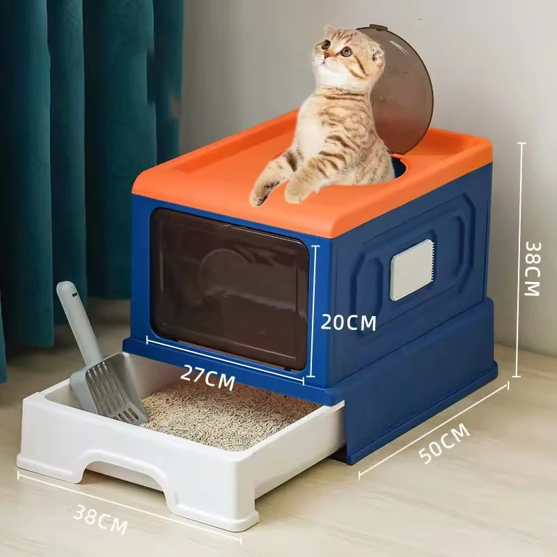 Новый дизайн большой ящик для кошачьего туалета