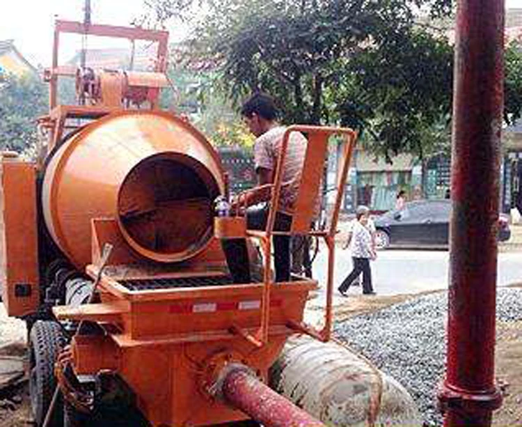 READY MIXED CONCRETE PUMPING NEW TYPE CONCRETE MIXER MACHINE WITH PUMP