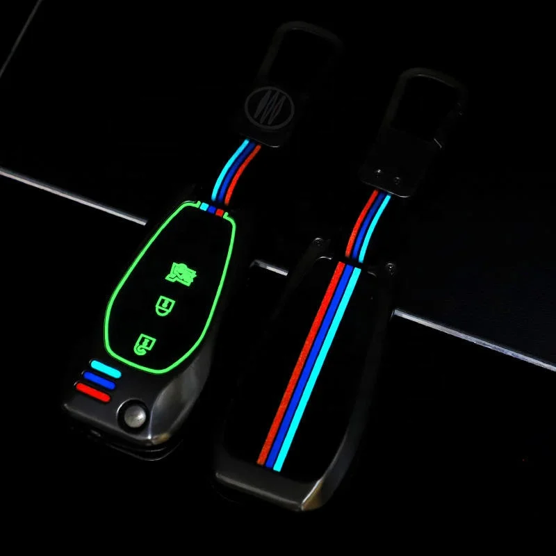 3 Button Flip Remote Car Key Case For Chevrolet Spark Equinox Cruze Trax Malibu Verano Traverse 2016-2018 Metal Car Accessories