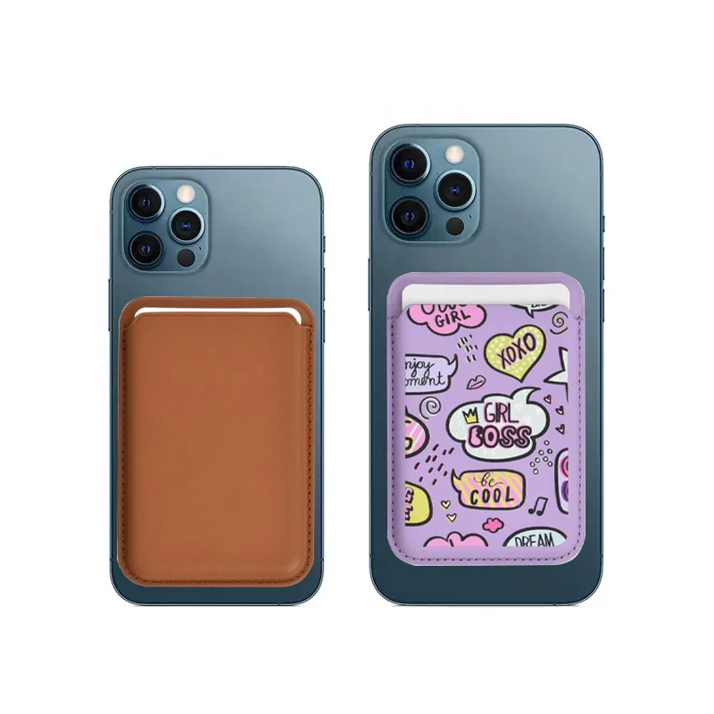 Custom PU Leather Wallet with Mobile Phone Card Holder Magnetic Wallet Phone Accessories for Iphone 13 12 11 Universal Case