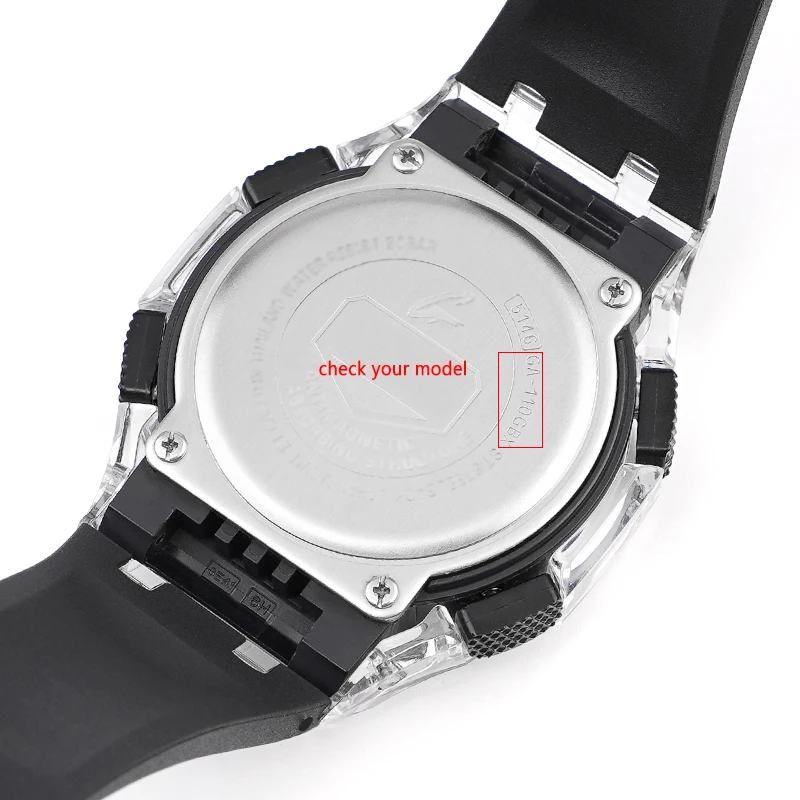 Новое поступление 12 видов цветов резинки для часов FKM аксессуары с ПК чехол GAX-100 GA-110 ремешок