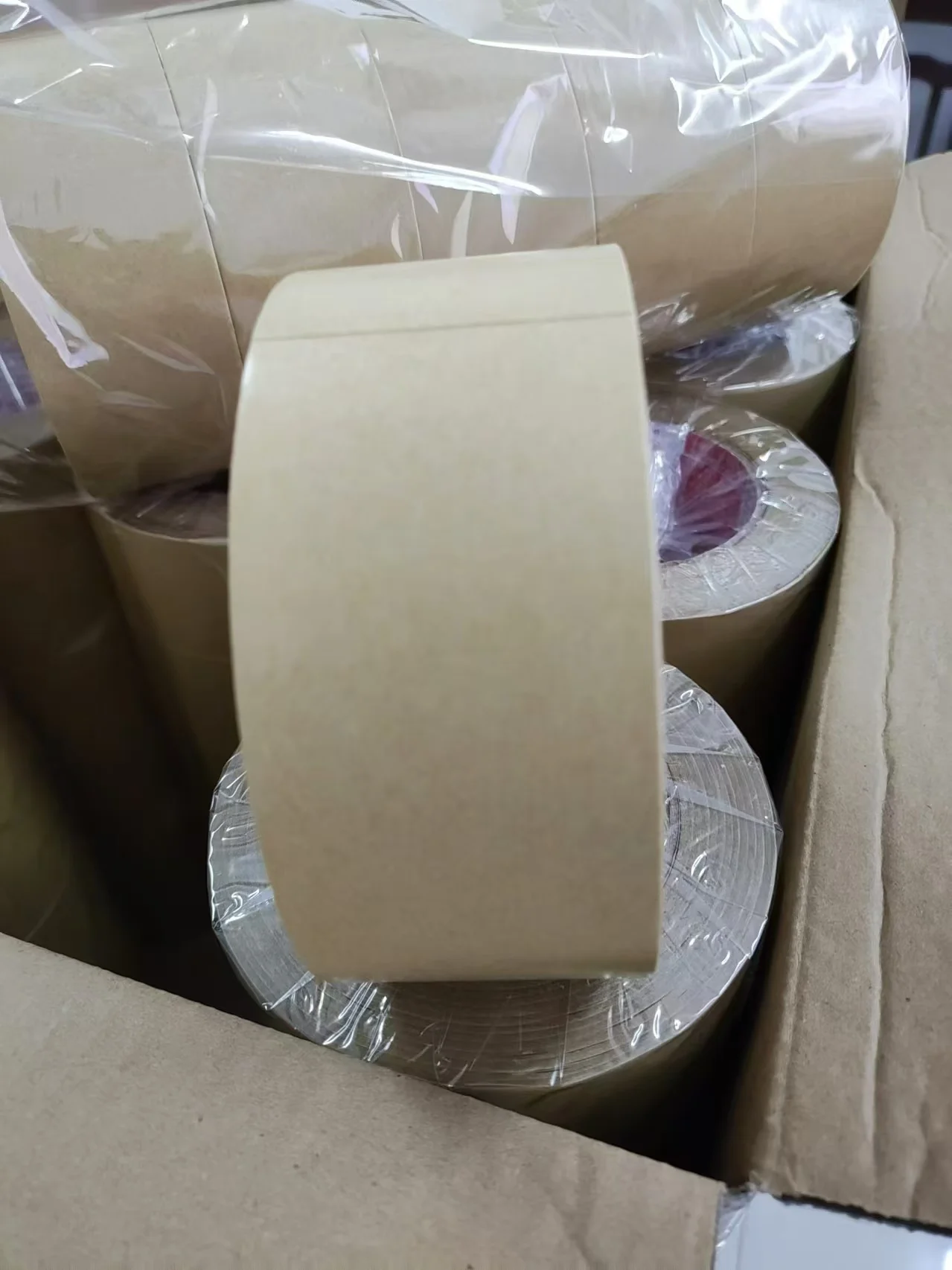 Хорошие продажи продуктов термоплавкая клейкая крафт-бумага крафт-лента оберточная бумага с крафт-лентой