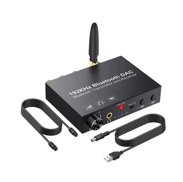 AOEYOO 192Khz Digital to Analog BT5.0 dac audio digital to analog Digital a analogica SPDIF to RCA Volume Adjust Audio Converter