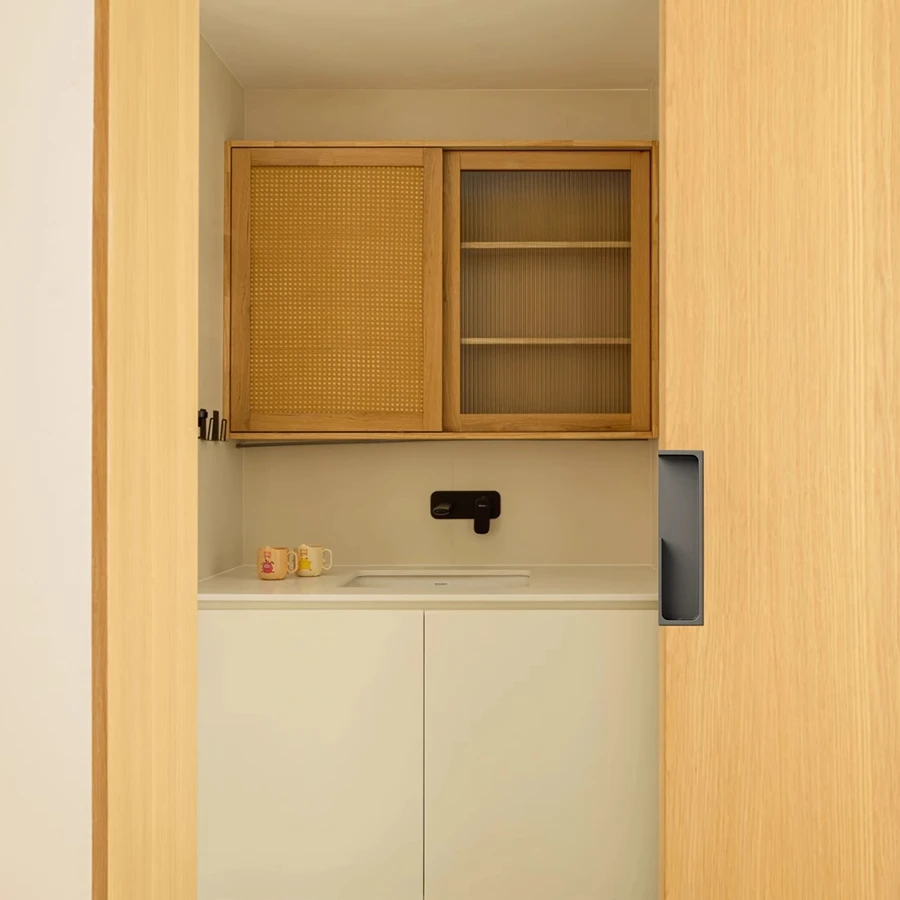 German heavy industry style sliding door folding door embedded pocket flush pull barn door handle